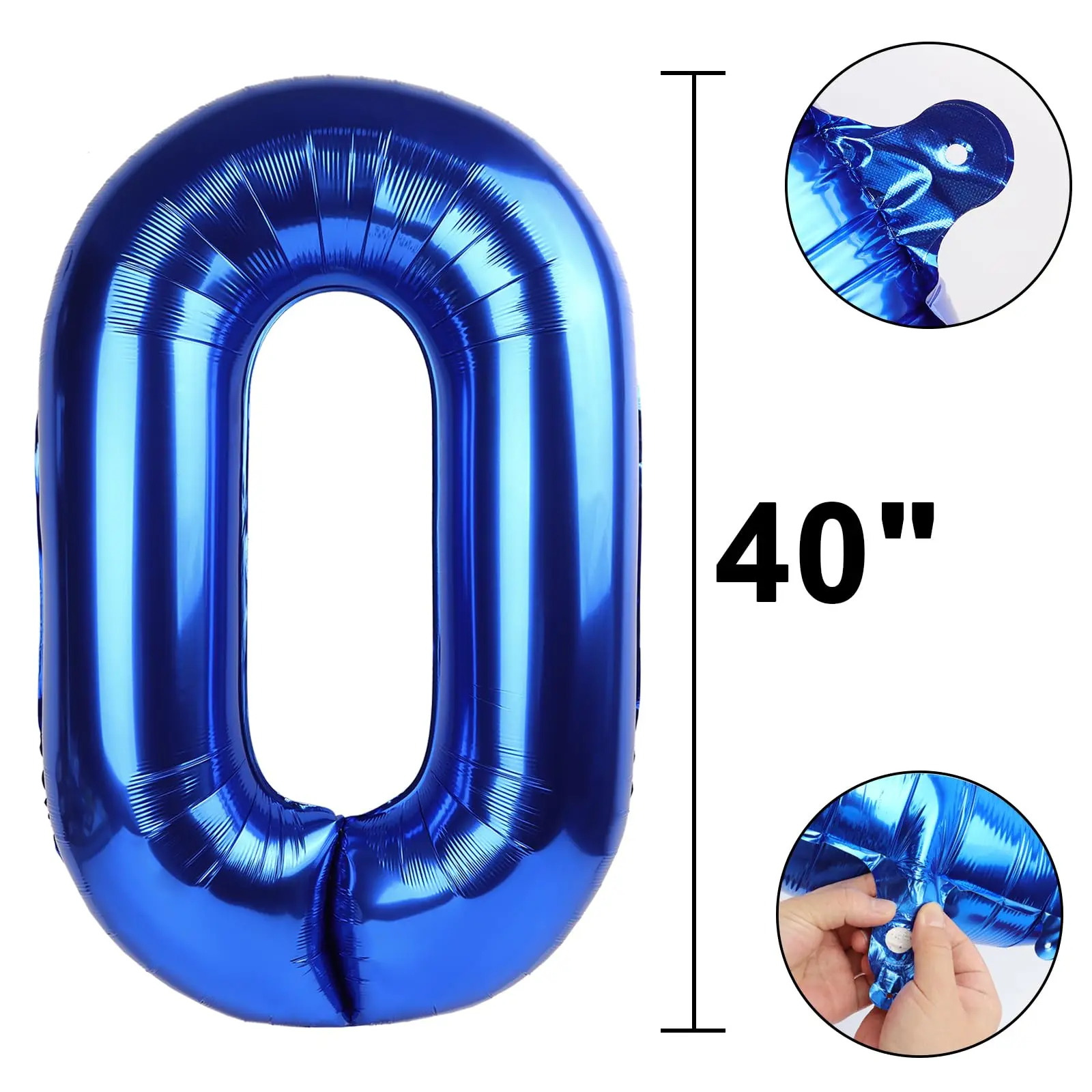 40-Zoll-Luftballons mit dunkelblauem Zahlen, große riesige Folien-Helium-Geburtstagsfeier, Feier, Dekoration, große Globos – Detail 7