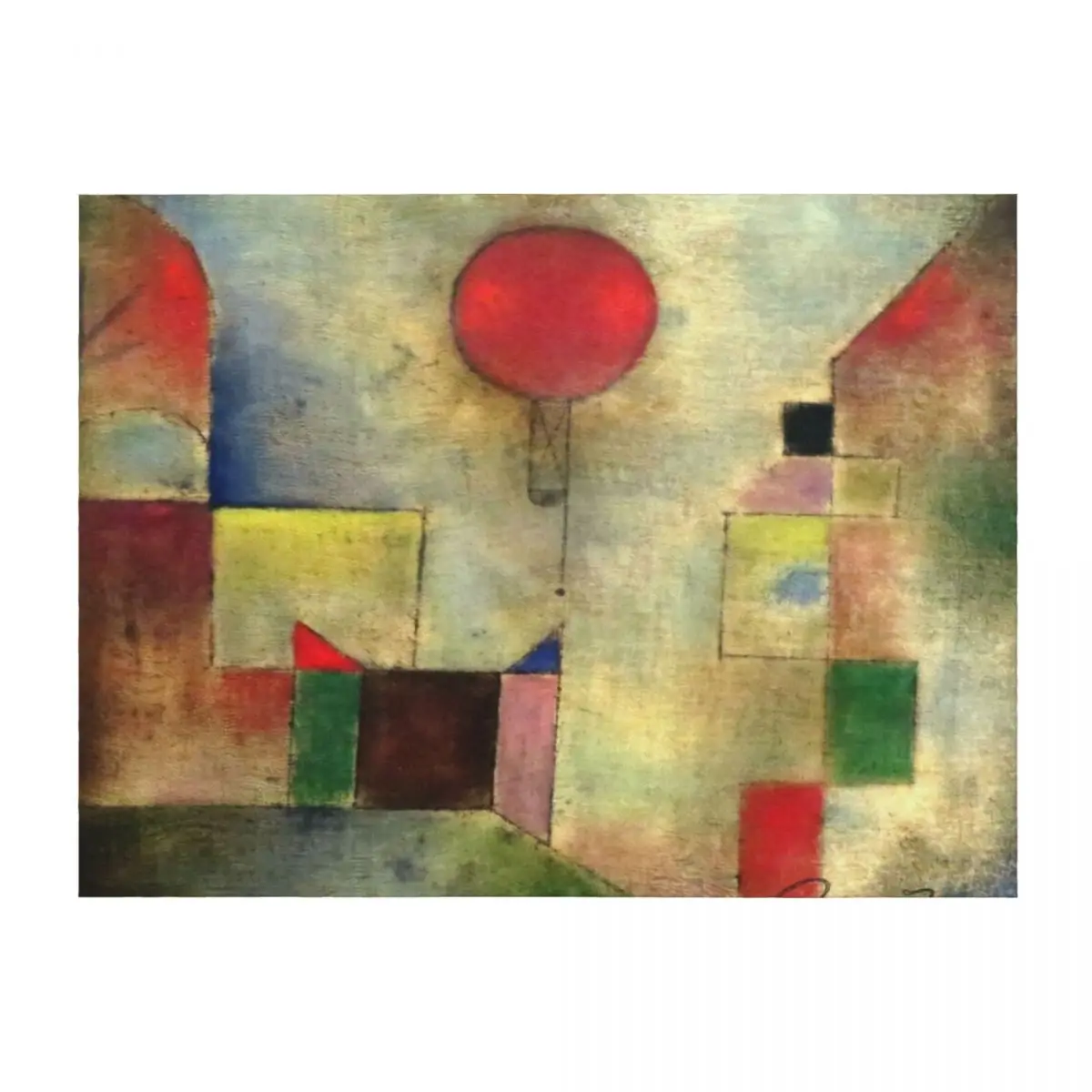 

Paul Klee | Red Balloon | Klee-inspired Fine Art w/ Signature Throw Blanket Soft for winter anime Blankets