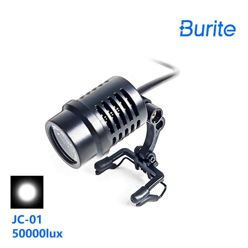 Burite 3W Dental Clip-on LED Headlight without Battery Surgical Headlamp High Intensity Dentistry Operation Head Lamp (JC-01A)