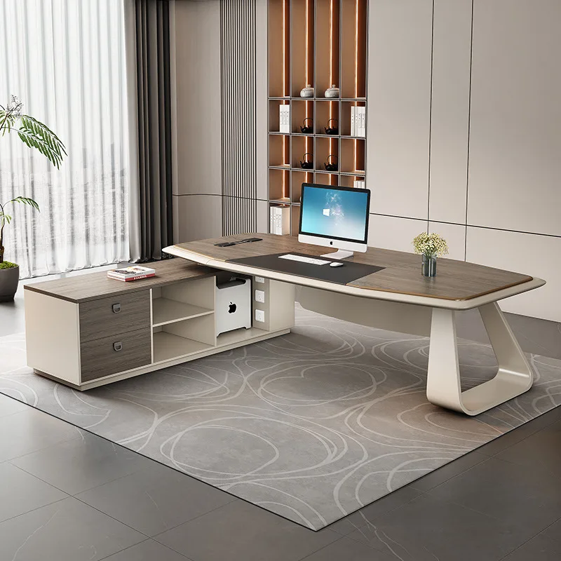 

Strong Height Executive Desk Asthetic Storage Modern Drawers Executive Desk Writing Supplies Escritorio De Computadora Furniture