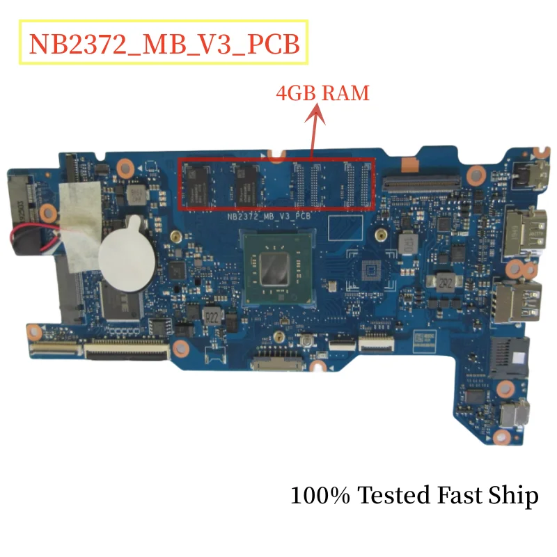 

NB2372_MB_V3_PCB For Acer TMB311R-31 B311-11 Motherboard With N4120 CPU+4GB/8GB RAM Mainboard 100% Tested Fast Ship