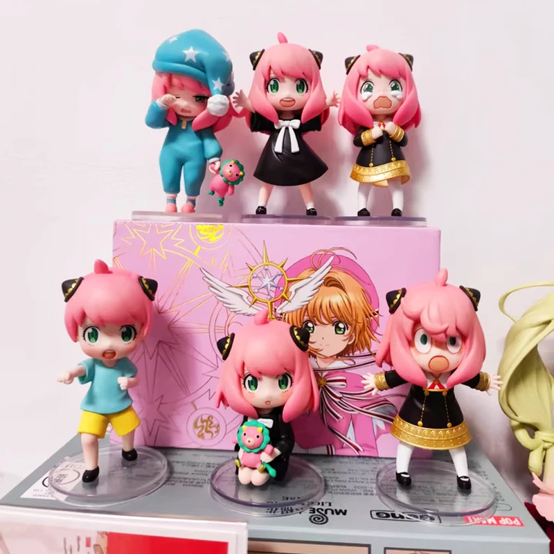 

Popmart Spy Family Blind Box Action Figure Anya Forger Mystery Box Cartoon Anya Doll Desktion Decoration Collection Toy Kid Gift