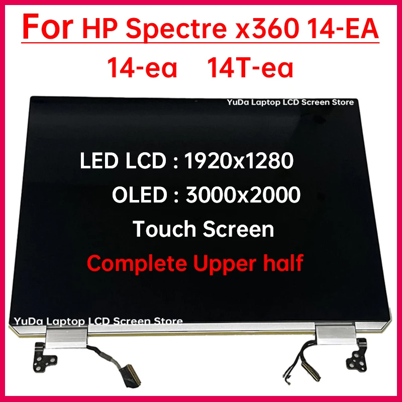 شاشة كمبيوتر محمول LCD تعمل باللمس مقاس 13.5 بوصة لشاشة HP Spectre x360 14-ea 14T-ea مجموعة كاملة بديلة OLED ATNA35VJ01 X135NV41 R0