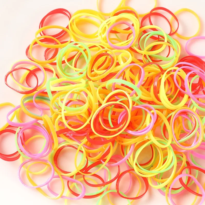 

1 Pack Disposable Colored Rubber Bands, Kids' Hair Ties, Durable Rubber Material, Multiple Colors, Adequate Quantity for Use