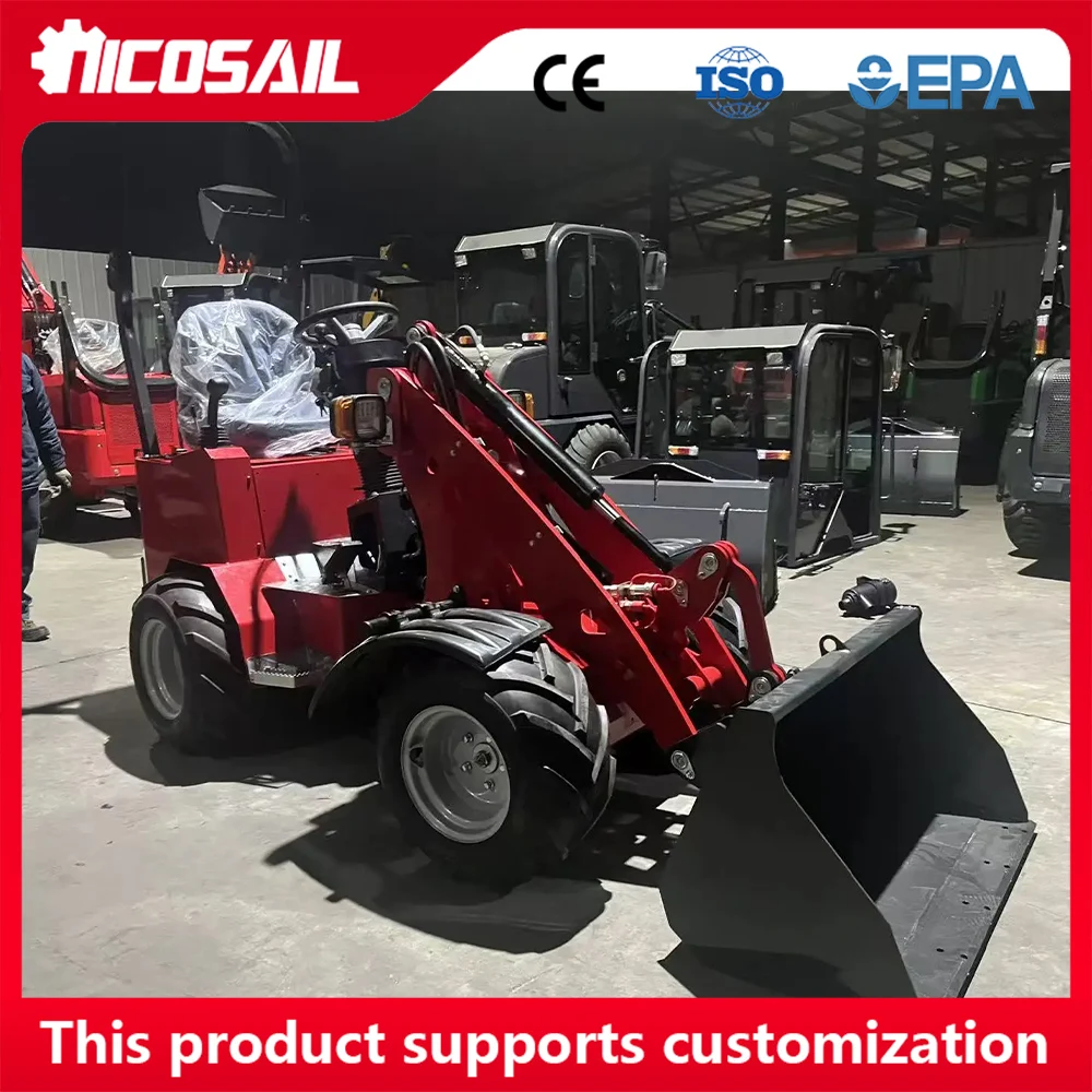 Nicosail Euro 5 Loader Garden Farmland Hydraulic Telescopic Arm Wheel Loader Warranty 2 Years