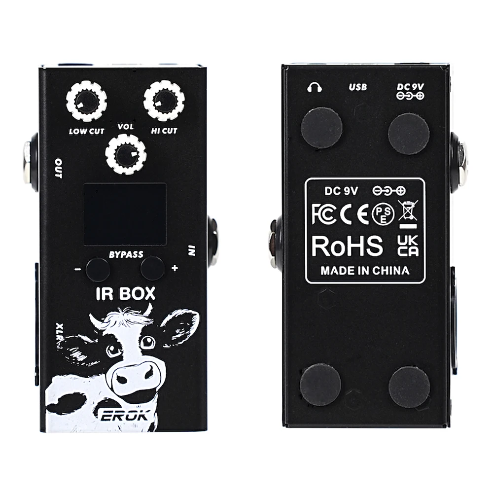 

EROK IR Box Effect Simulates Pedals IR Cab Speakers Sound Simulate Supported Third-party IR Files Electric Music Pedals