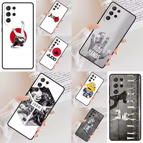Judo Taekwondo Phone Case For Samsung Galaxy S24 S23 S22 S21 Ultra S10 Note 10 Pro S20 Plus FE S9 S8 Cover