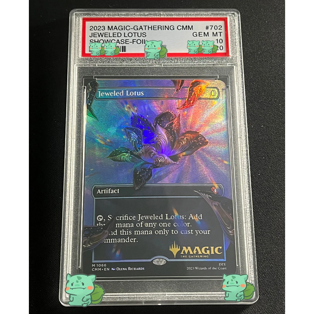 MTG GEM MT 10 Point Grade Collection Card 2023 MAGIC-GATHERING CMM JEWELED LOTUS SHOWCASE-FOIL Label Holographic Gifts