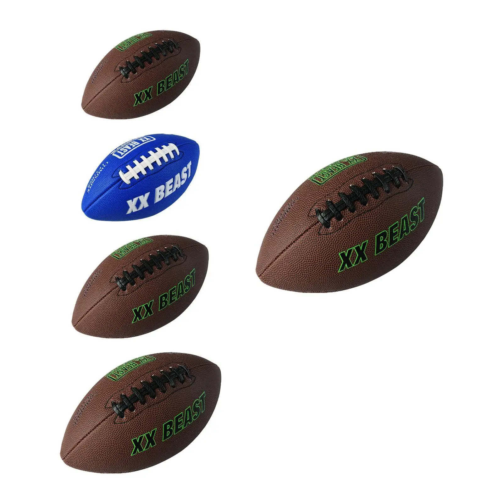 كرة الرجبي الرياضية للتدريب الداخلي والخارجي، كرة قدم أمريكية مقاومة للانزلاق ومقاومة للاهتراء لفريق ممارسة حفلات الصالة الرياضية