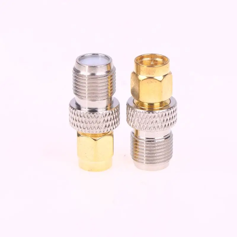 2 قطعة/المجموعة SMA ذكر بدوره F أنثى النحاس RF تحويل رئيس Smaj/FK SMA لولبة داخلية إبرة داخلية بدوره F موضوع خارجي Inn