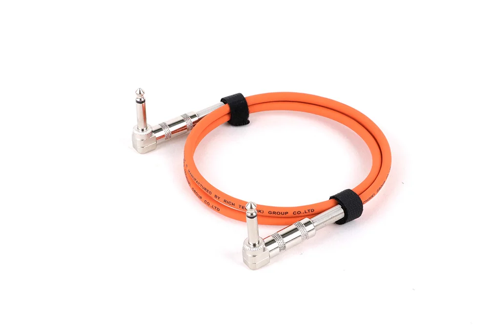 6,35 mm Mono/Stereo-Audio, symmetrisches TS/TRS 1/4 Winkel-zu-Winkel-Lautsprecher-Verstärkerkabel für Gitarrentastatur ‎ Zweikanaliges Kabel 1 Stück – Detail 20