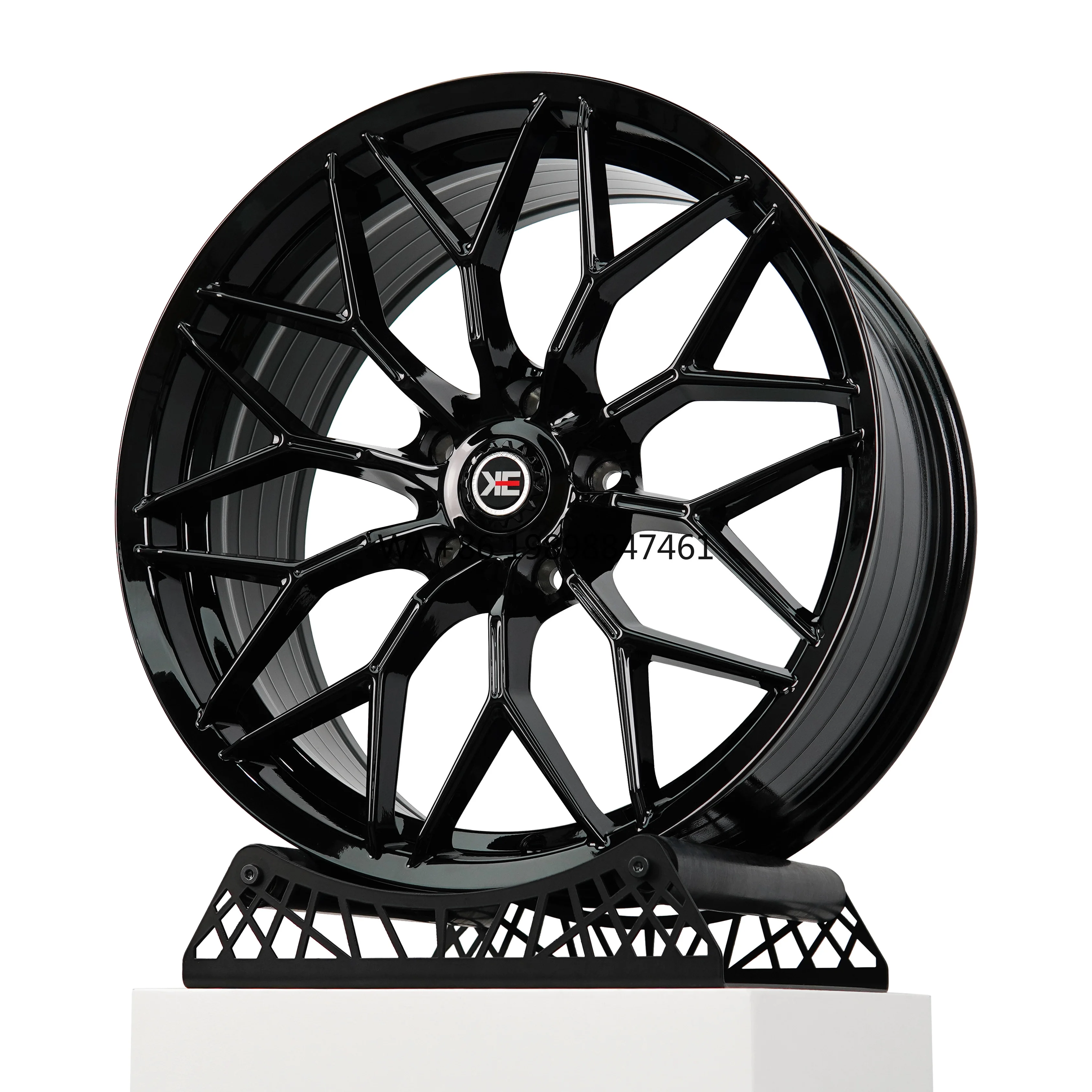 

for 18 19 Inch Flow Formed Flower Black 5X108 5X112 5X114.3 5X120 ET30 5 Hole Alloy Passenger Car Rim Wheel