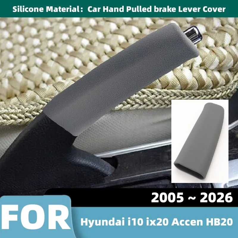 

For Hyundai i10 ix20 Accen HB20 Car Silicone Handbrake Handle Covers Automatic Transmission Lever Stick Head Non-Slip Trim Cover