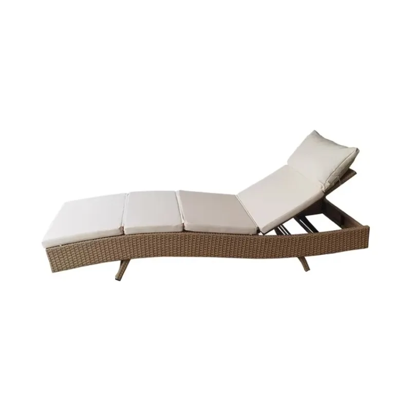 Desain Baru Furnitur Santai Luar Ruangan Kolam Renang Tempat Tidur Berjemur Kursi Berjemur Rotan Daybed Kursi Santai Furnitur Luar Ruangan 	