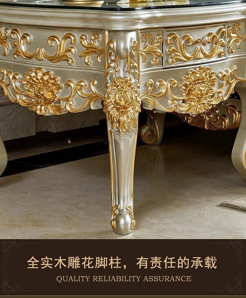 Роскошные ящики для гостиной, шкафы для хранения вещей, золотые и серебряные приставные столики.