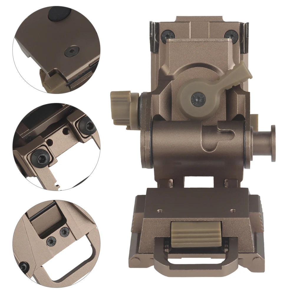 

L4G24 Helmet Night Vision Mount Foldable Mount Helmet Stent for PVS15 PVS18 GPNVG18 Night Vision Goggles
