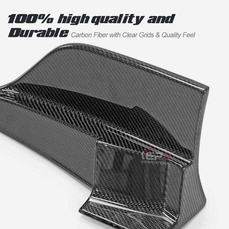 لـ A90 Supra TMS Style الناشر الخلفي الجانبي Canard - زخرفة هوائية خارجية رياضية |   ملحق جانبي للمصد الخلفي