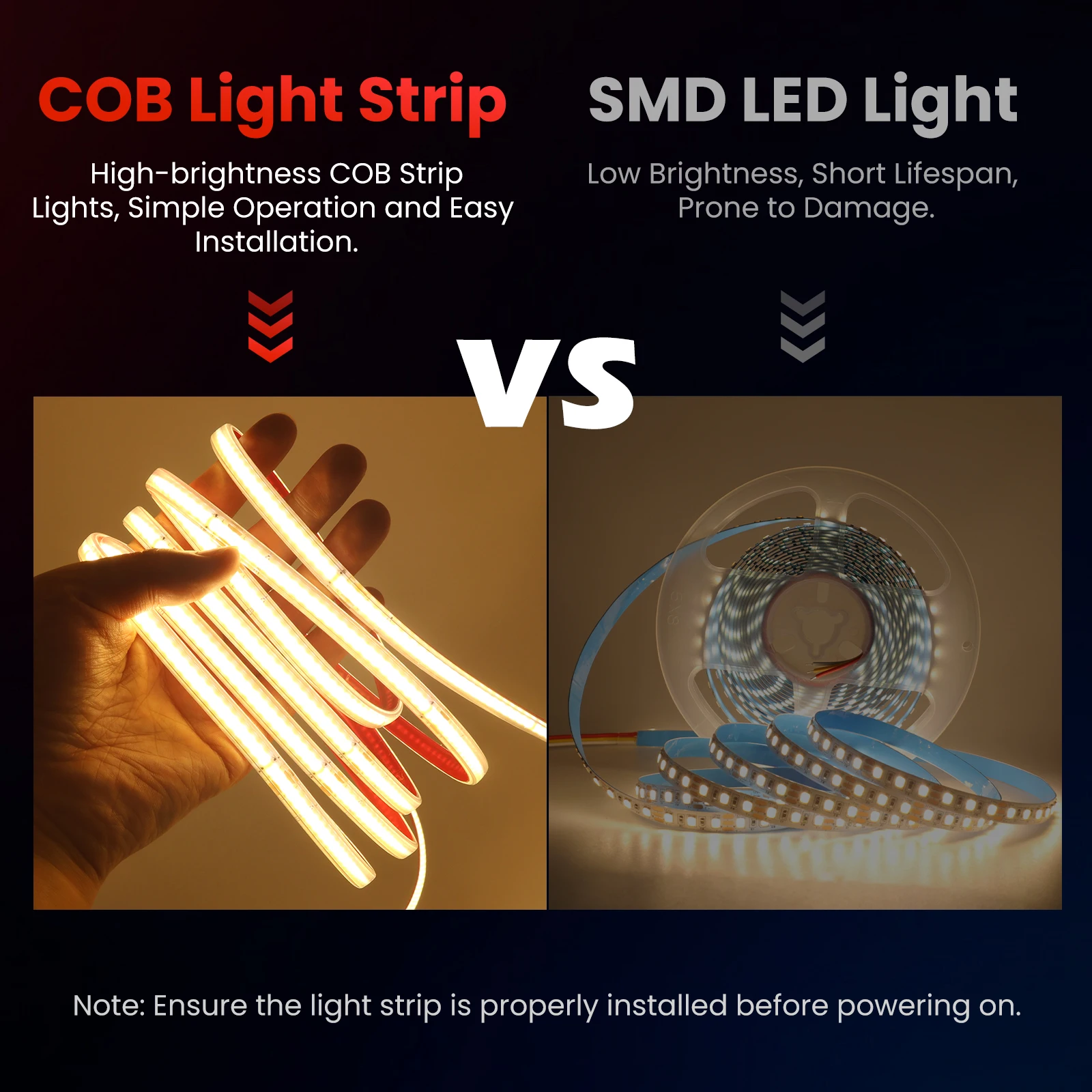 240LEDs/m 220V COB LED Strip Light Dimmable Power EU Plug Room Outdoor LED Neon Lights With Adhesive Tape Ribbon for Home Decor