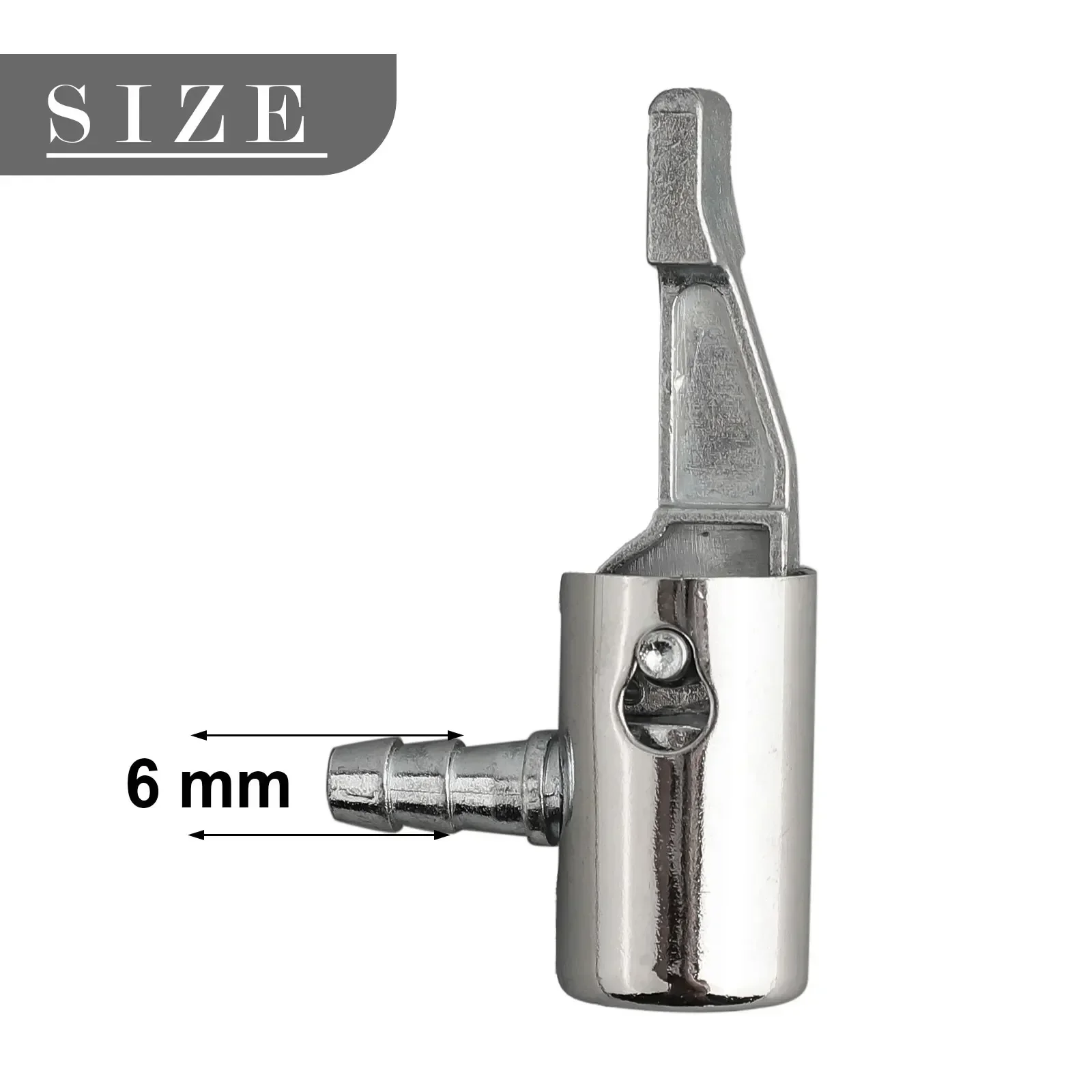 Bicycle Air Pump Nozzle Replacement Head Schrader-Valve Tyre Tube 6MM Inflation Pump Nozzle Pump Accessories Aluminum Alloy