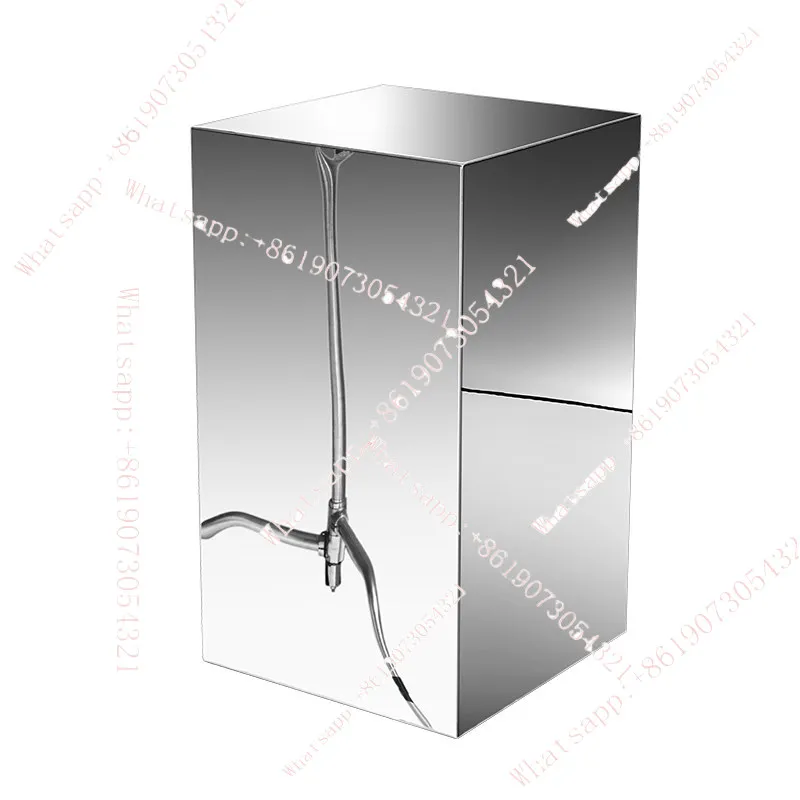 

8K mirror water ripple three-dimensional stainless steel decorative ornament display Zhongdao water table clothing model display