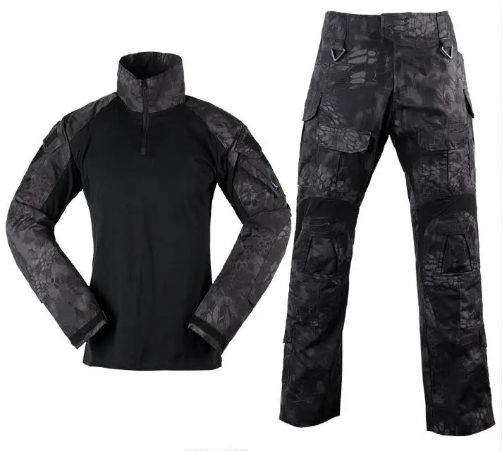 

Spring Outdoor Tactical Black Camouflage Training G3 Frog Pant Suit Men Outdoor