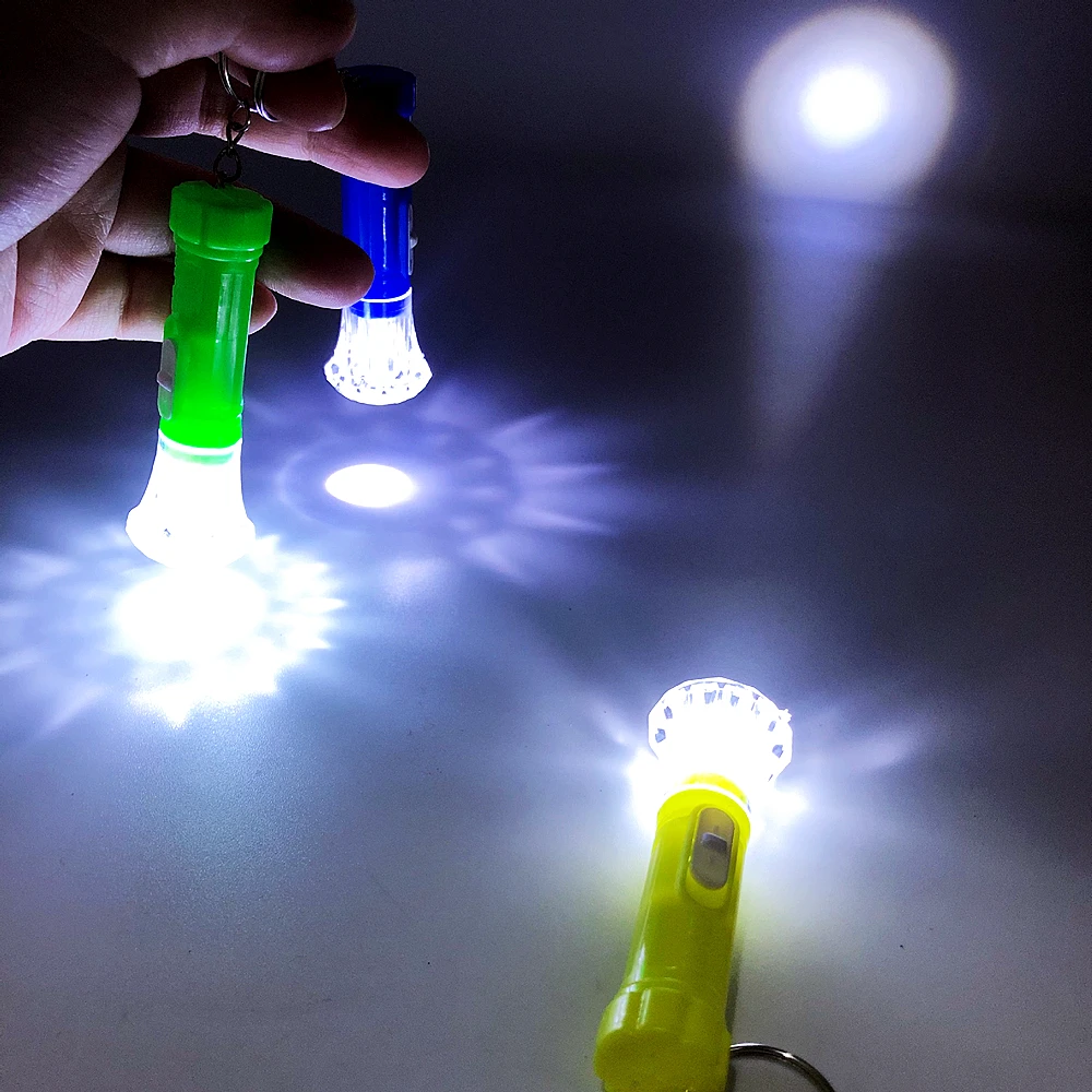 10-50PC Mini LED Glow Flashlight Kids Birthday Party Carnival Wedding Guest Gift Goody Bag Pinata Filler Classroom Prizes Trophy