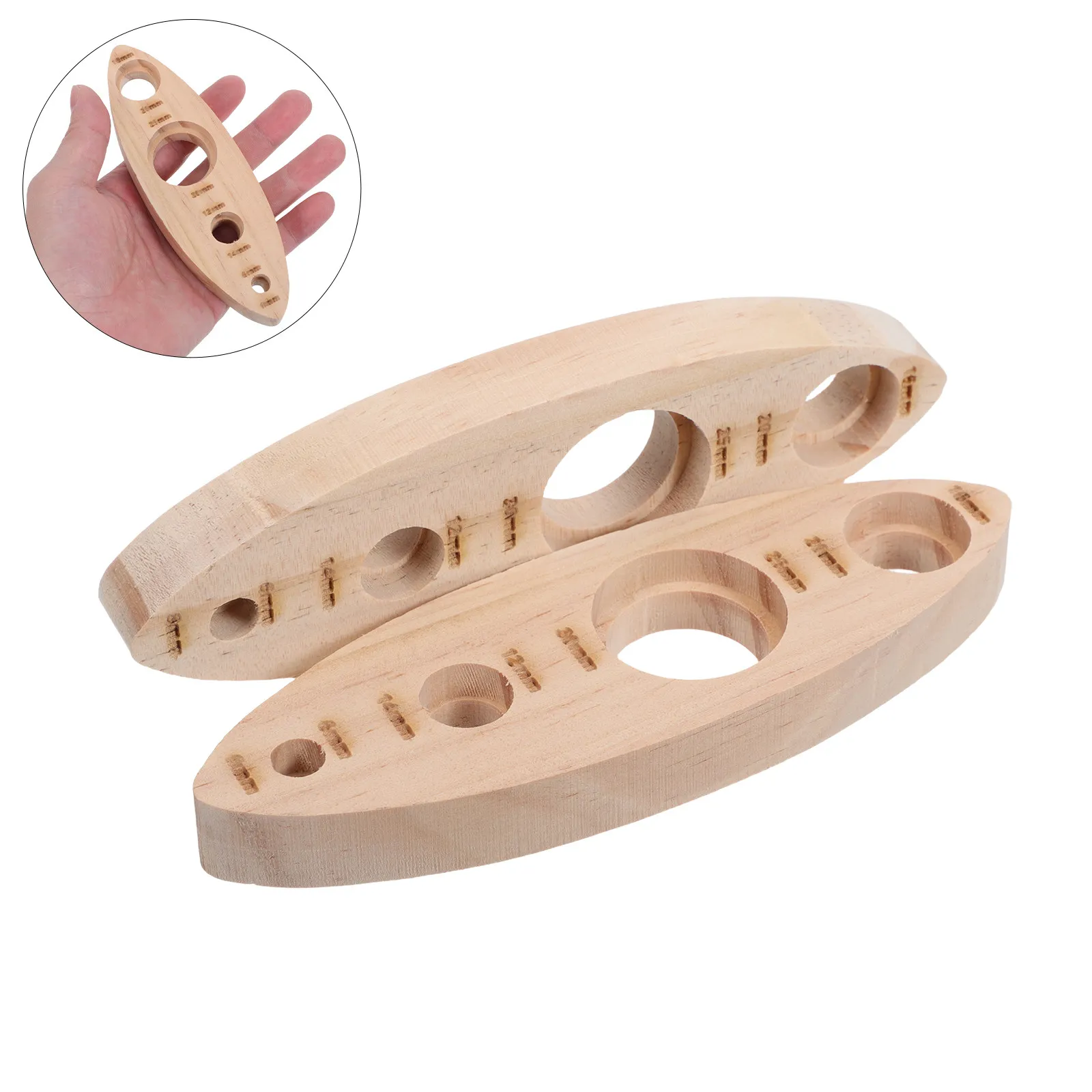 

2 шт. Деревянные шаблоны для безопасного вышивания глаз, вспомогательный инструмент для вязания крючком, для мягких игрушек