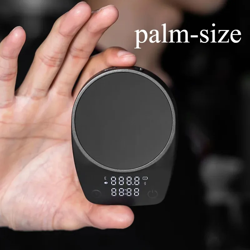 مقياس قهوة صغير إلكتروني مقياس حبوب البن الإيطالي حجم النخيل توقيت ميزان أداة المطبخ المنزلية ملحقات بار القهوة #2