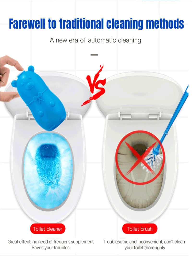 Blue Bubble Toilet Bowl Cleaner Toilet Bowl Cleaner Toilet Bowl Cleaner Bathroom Deodorizing Deodorizing Toilet Scale Remover