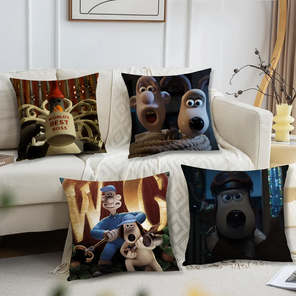 Most Wallace Vengeance Gromit Fowl Pillow Case For Sofa Bedside Table Bedroom Backrest Living Cushion Printed Square Multiple