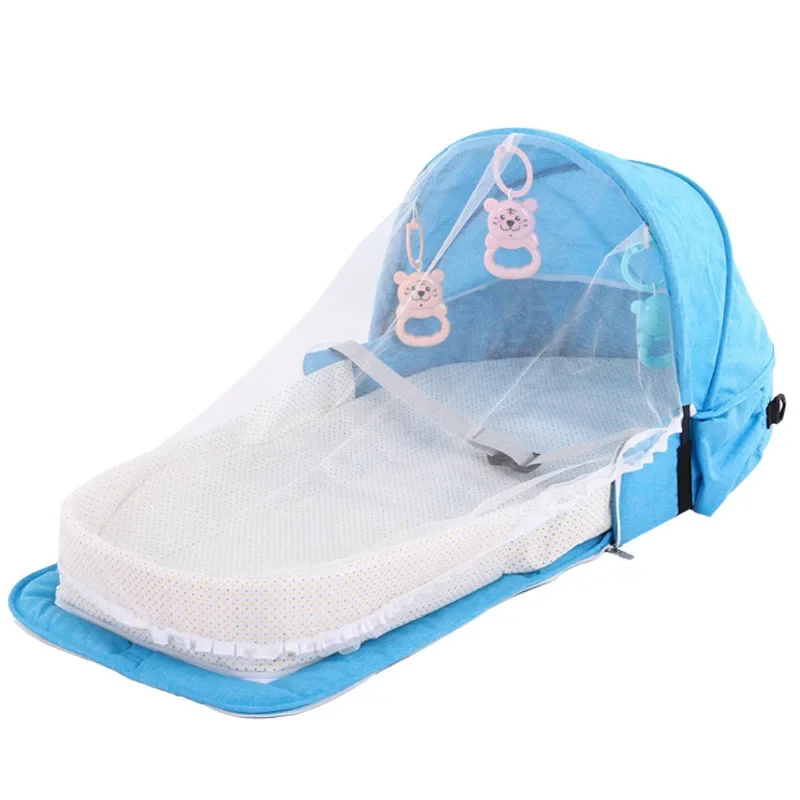 2023 Dropshipping Baby Nest Bed Portable Crib Mosquito Net Travel Bed Infant Toddler Cotton Cradle for Newborn Baby Crib