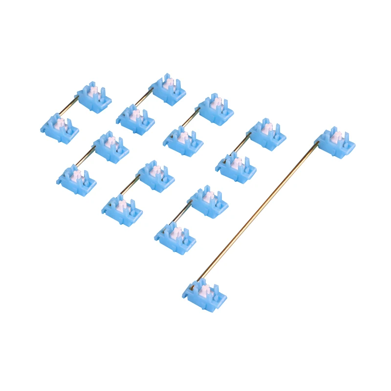 

Chosfox Custom Arctic Fox V3 Pro Стальная пластина Спутниковый вал Механическая клавиатура Аксессуары Стабилизатор Предварительная смазка 2U * 7 + 6,25U * 1