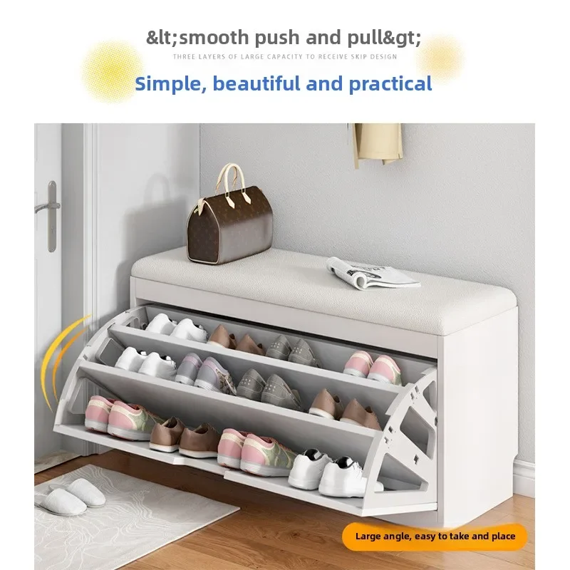 Banqueta para troca de sapato, balde basculante, sofá, entrada da porta, sapateira interna, entrada do armário de sapatos para casa
