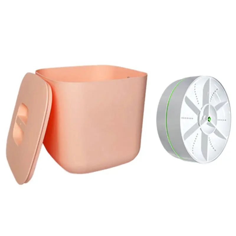 

ABAH-USB Портативная турбинная посудомоечная машина для стирки носков, нижнего белья и посуды, для путешествий и дома, розовая