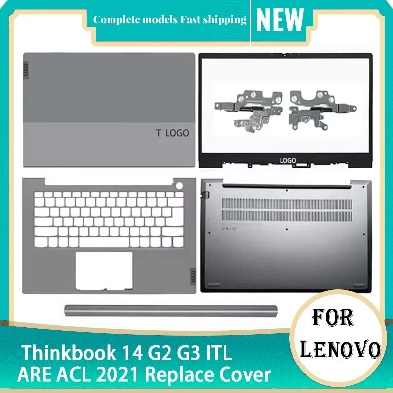 New Laptaop Case For Lenovo ThinkBook 14 G2 ARE ITL 14 G3 ACL ITL 2021 LCD Back Cover Front Bezel Hinges Palmest Bottom Case