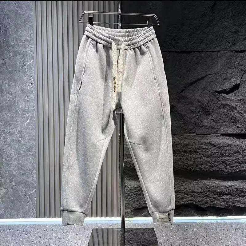 Men's Pants New Autumn/Winter Fashion Trend Harlan Elastic Waist Drawstring Loose Versatile Slim and Handsome sweat pants