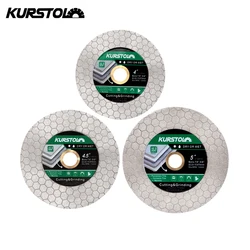 KURSTOL 105/115/125mm Diamond Cutting Grinding Disc Double-sided Cutter Granite Ceramic Grinder Marble Tile Cutting Saw Blade