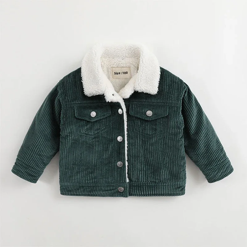 Kids Boy Jackets Autumn Winter Thicken Warm Coat Fashion Toddler Outerwear Clothing