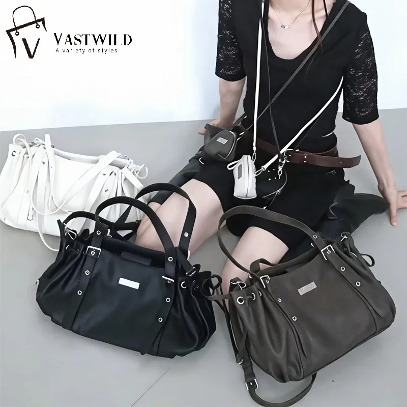 

Street Retro Large Capacity Single Shoulder Bag Wandering Women's Tote Bag 2025 New Motorcycle Commuter Bag Casual Crossbody Bag