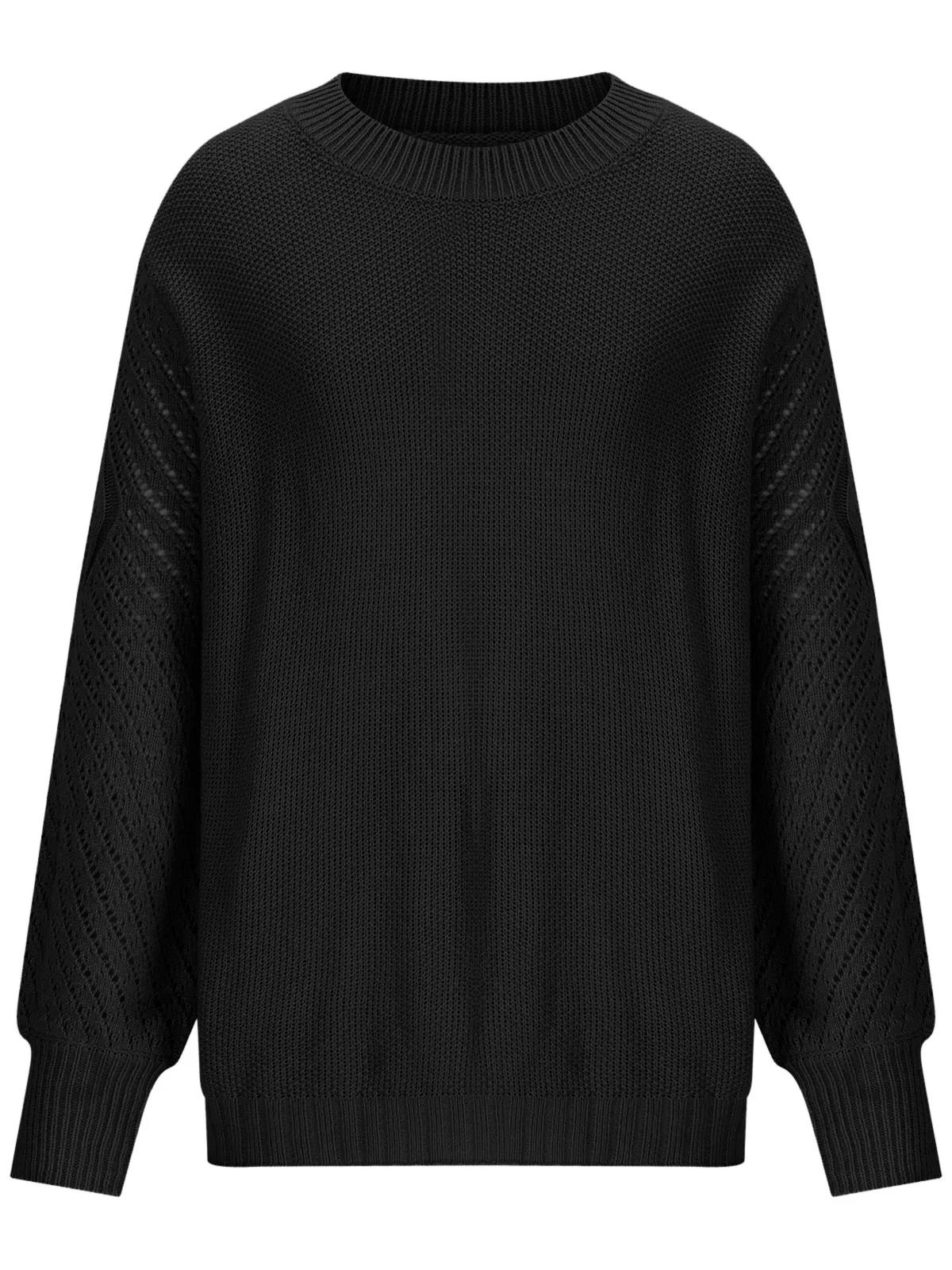 

Свободный повседневный вязаный свитер, цветной удобный женский длинный све, круглый пуловер Ne, трикотаж на лето