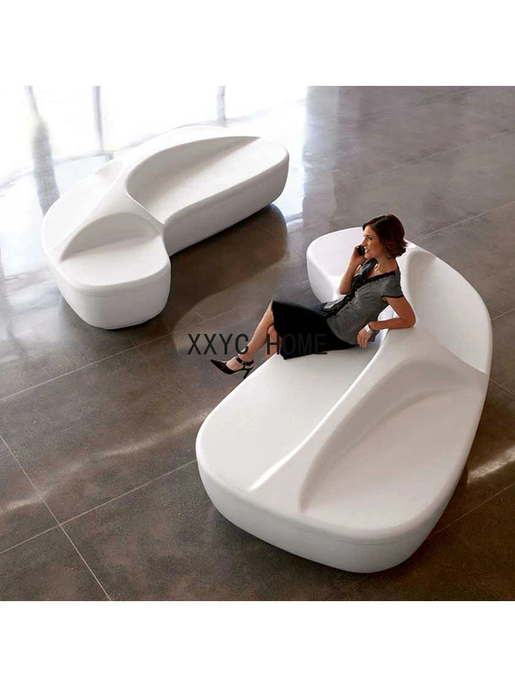 Glass Steel High-End Shopping Mall Creative Rest Area Seat Furniture