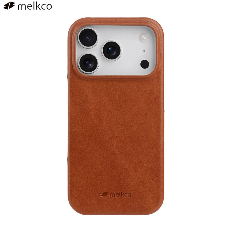 

Чехол Melkco Oil Wax из натуральной кожи для iPhone 17 16 Pro Max 17, воздушный магнитный деловой чехол в стиле ретро из воловьей кожи, жесткий ретро-телефон Cas