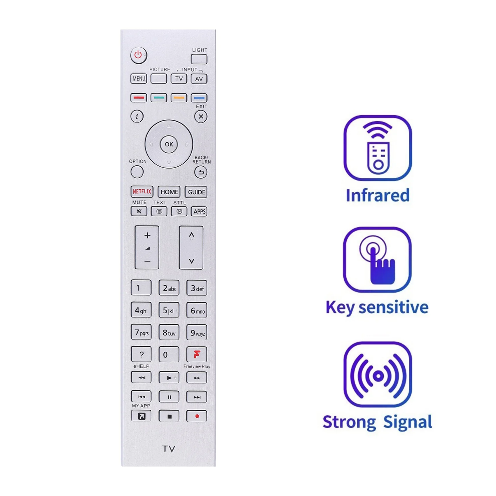 เปลี่ยน N2QAYA000153ควบคุมระยะไกลสำหรับการควบคุมระยะไกลทีวีจอแอลซีดี