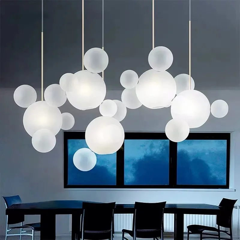 

American Italian Style Mickey Shape Pendant Lamp 2025 Glass Metal Chandelier Dimmable Ceiling Light Custom