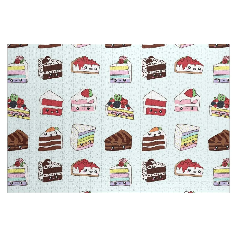 

Пазл с рисунком кавайных тортов, пазл с изображением леса для взрослых, произведения искусства, игрушки для детей, индивидуальный пазл