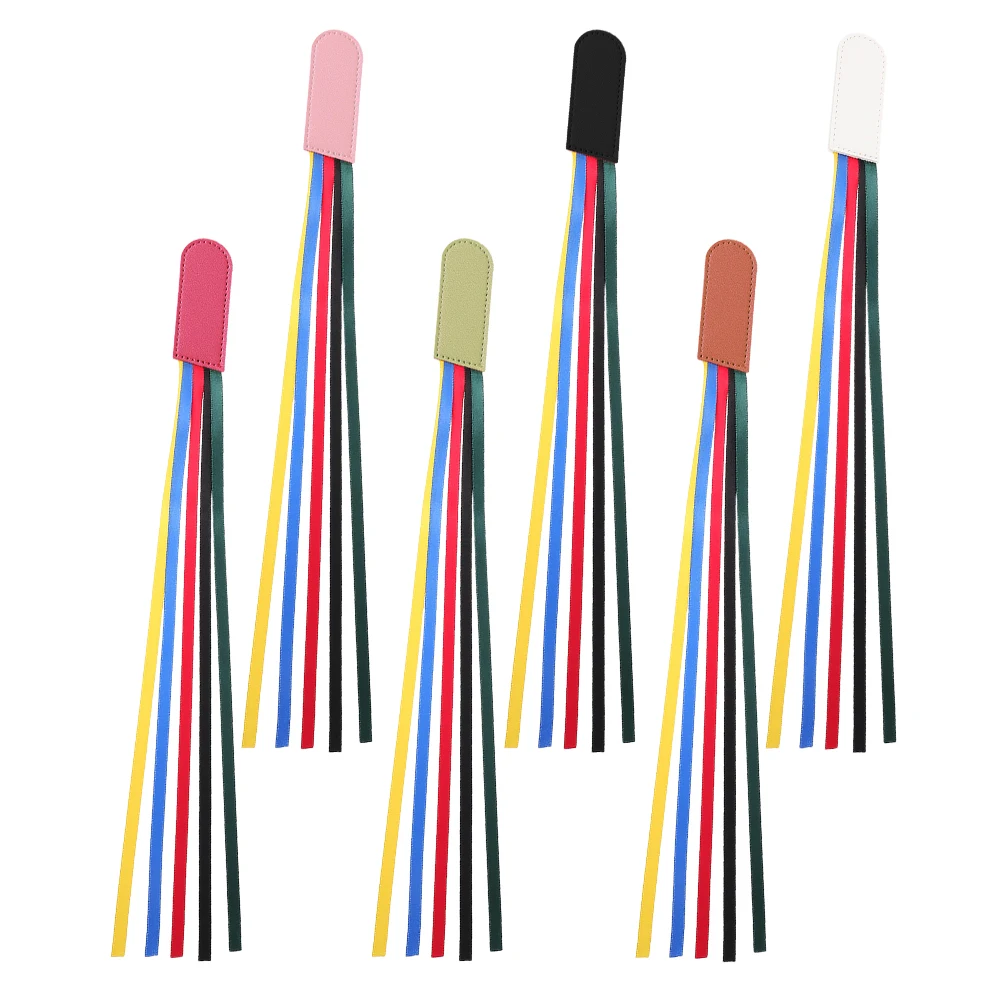 Segnalibri biblici da 6 pezzi Segnalibri a nastro per pagine da donna Accessori in PU in colori vivaci Strumenti di studio facili da usare