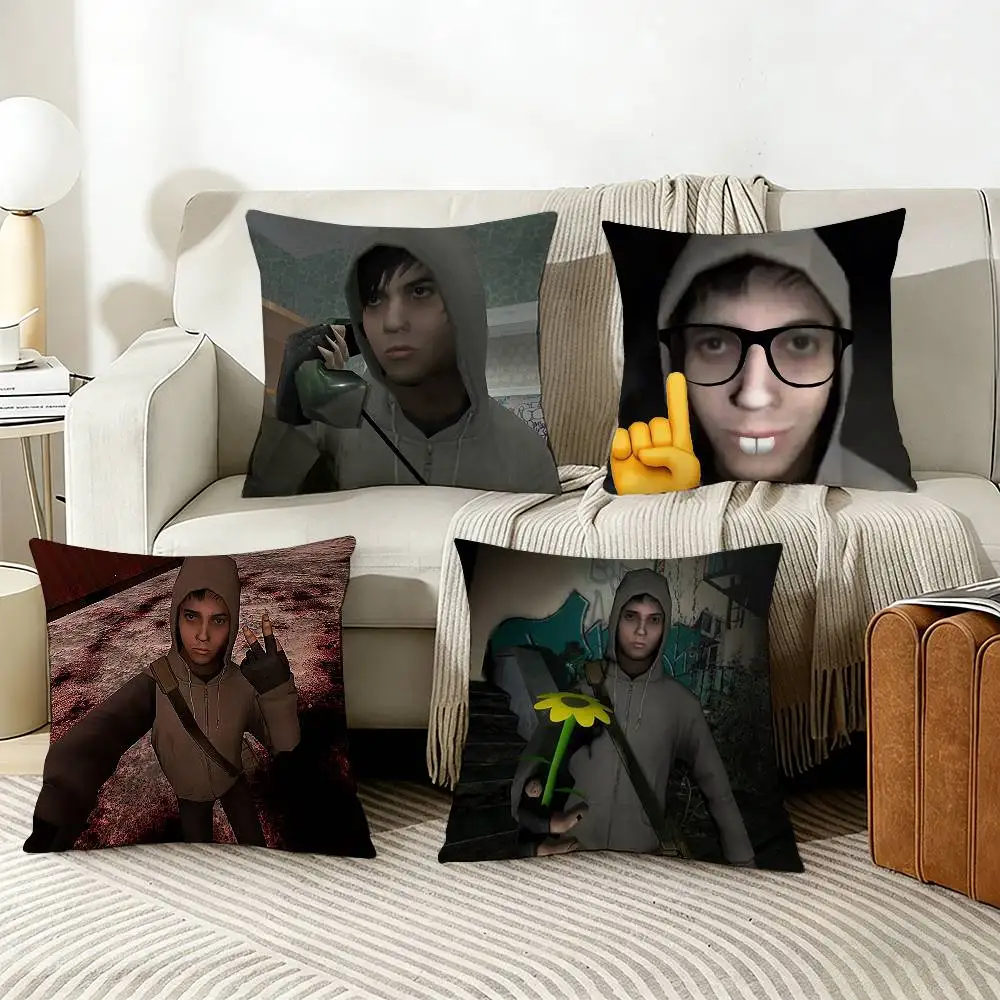 

S-Simon H-Henriksson Cry Of F-Fear Various Sizes Square Pillow Case For Car Home Bedchamber Decor