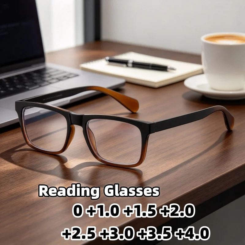 Unisex Anti Blue Light Reading Glasses TR90 Full Frame Light Comfort Presbyopia Eyewear for Daily Presbyopia Eyewear 0 To +400