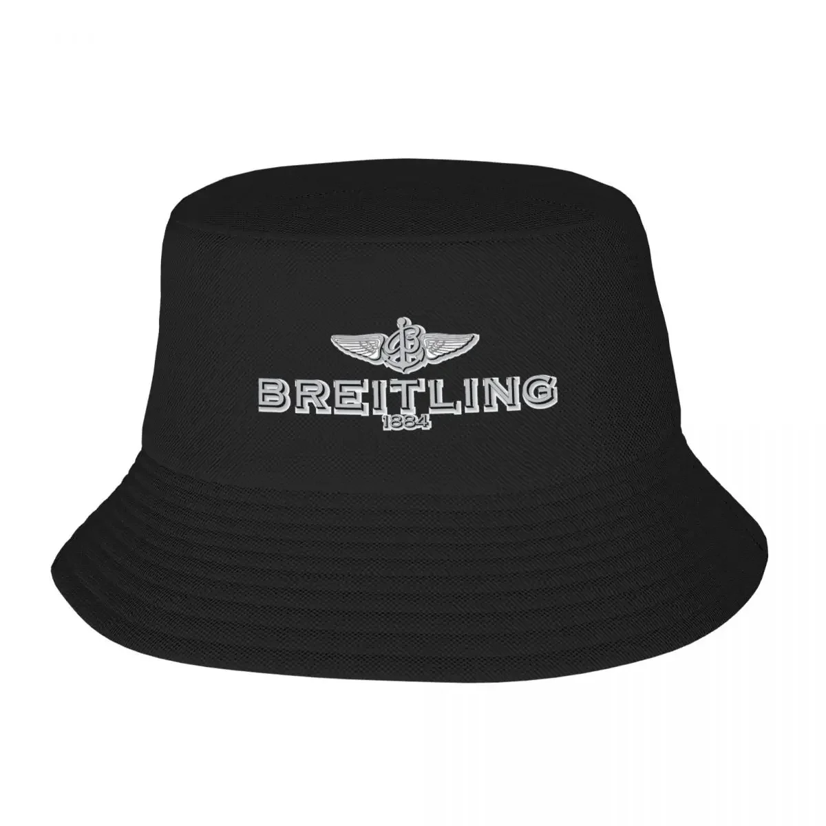 Stylish Breitling-logo Watch 1884 Bucket Hat Woman UV Protection Outdoor Fishing Fisherman Cap Summer Beach Hatwear