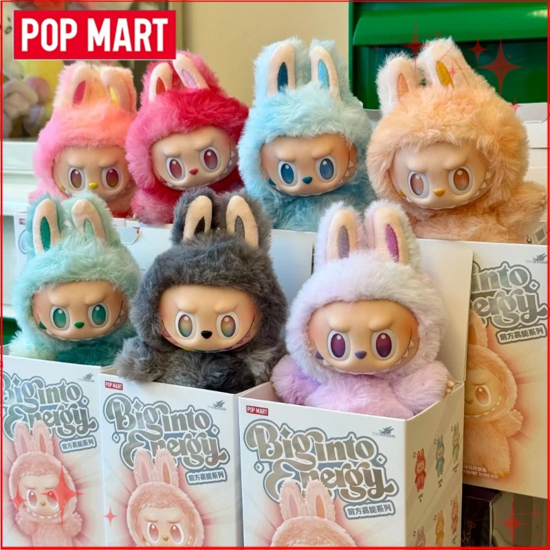 حقيقية البوب مارت Labubu V1 V2 V3 ماكارونس لديها مقعد كبير في الطاقة كوكا كولا سلسلة الفينيل أفخم قلادة صندوق أعمى ألعاب من القطيفة